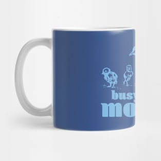 Busy mother hen blue Mug